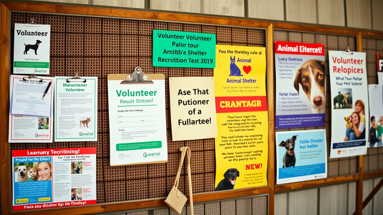 Volunteer coordinator handing out recruitment flyers