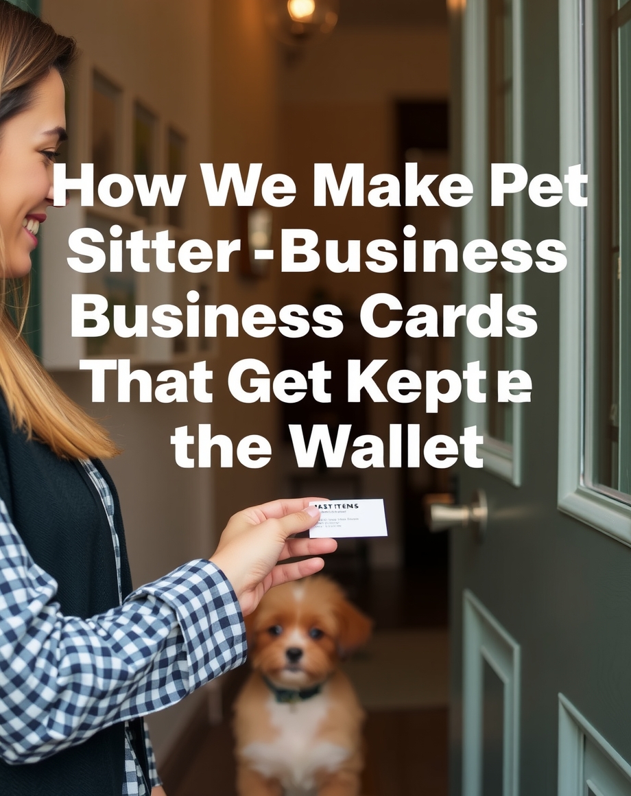 Retention graph for pet sitter business cards