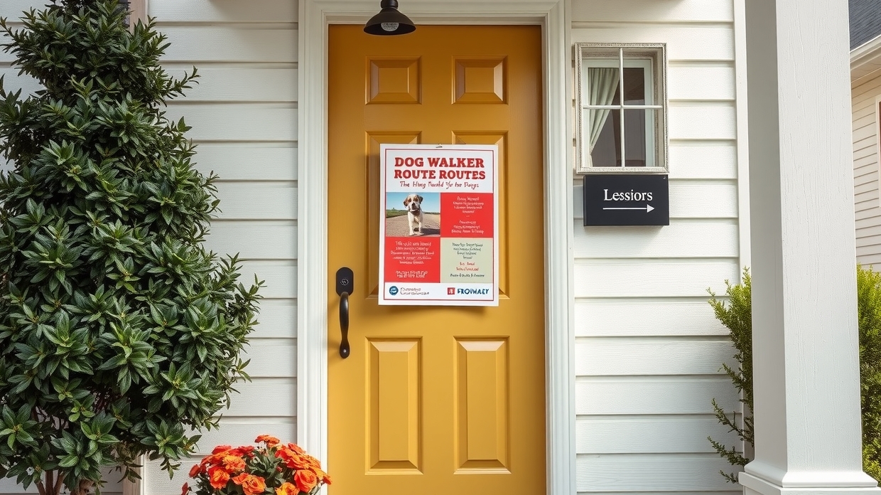 dog walker route neighborhood