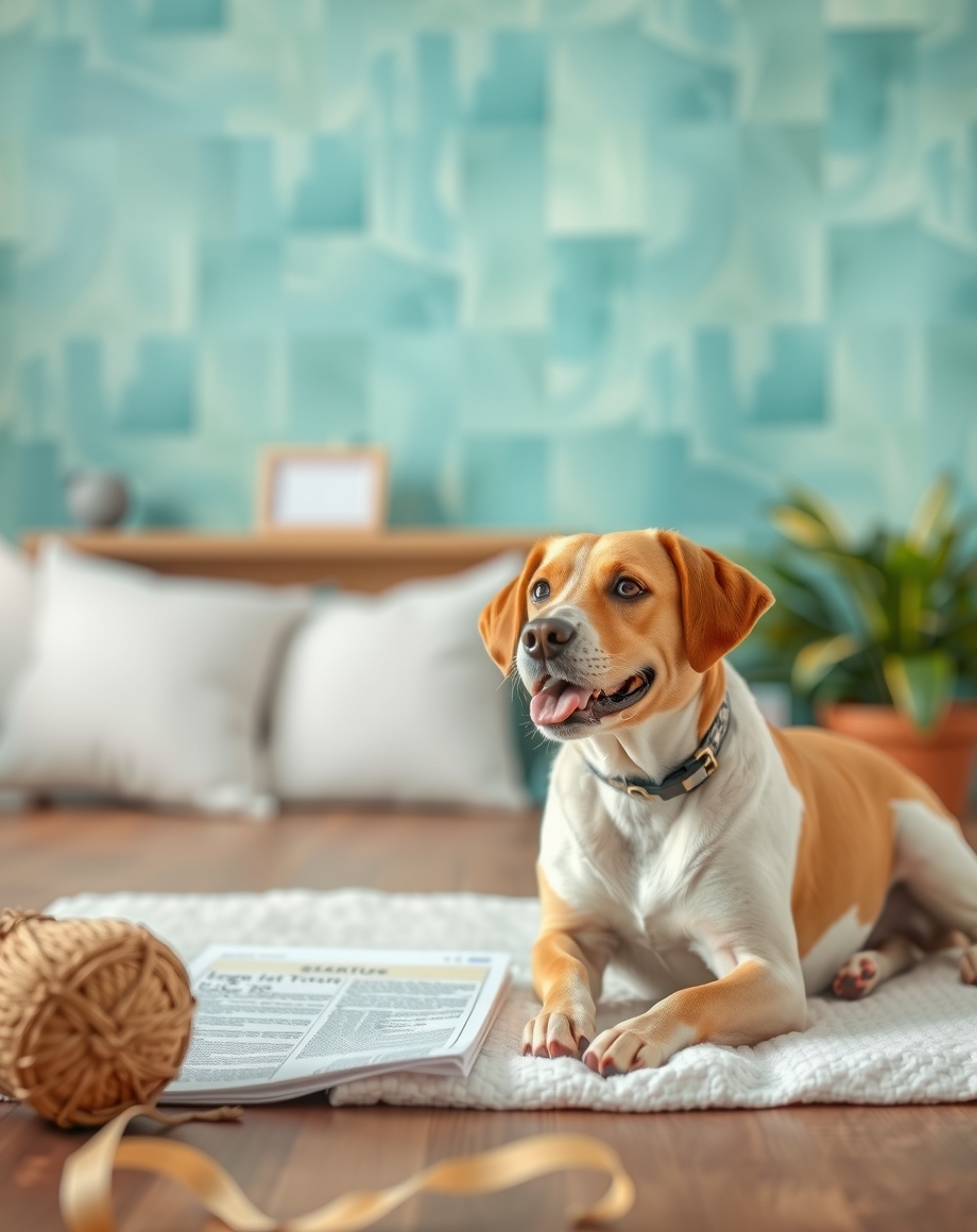 Pet boarding referral brochure on a kennel reception desk
