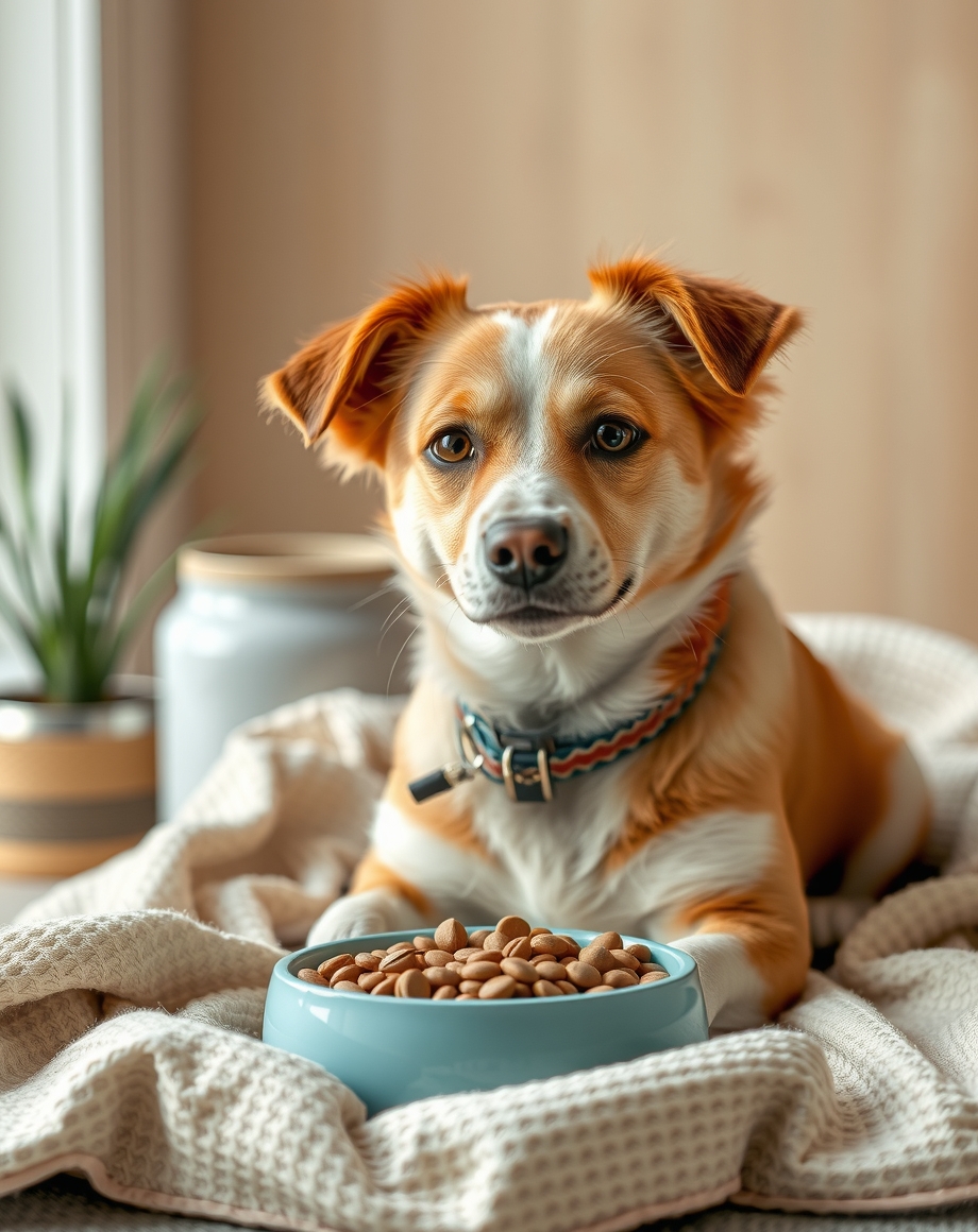 Pet food subscription reminder card beside a delivery box