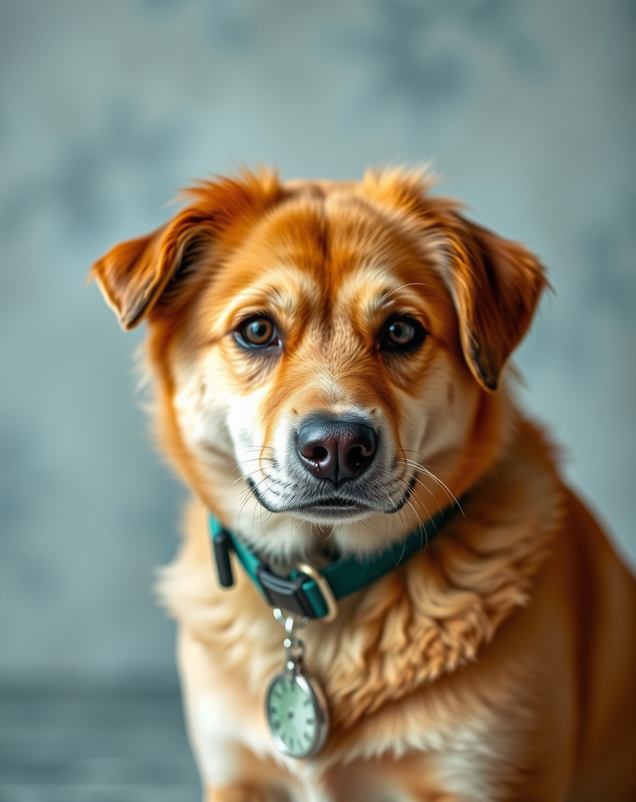Pet vaccination reminder postcard on a veterinary mail table