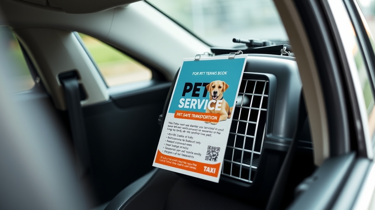 pet taxi car dashboard