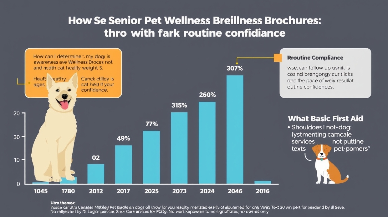 Wellness follow-up graph for senior pet brochure use
