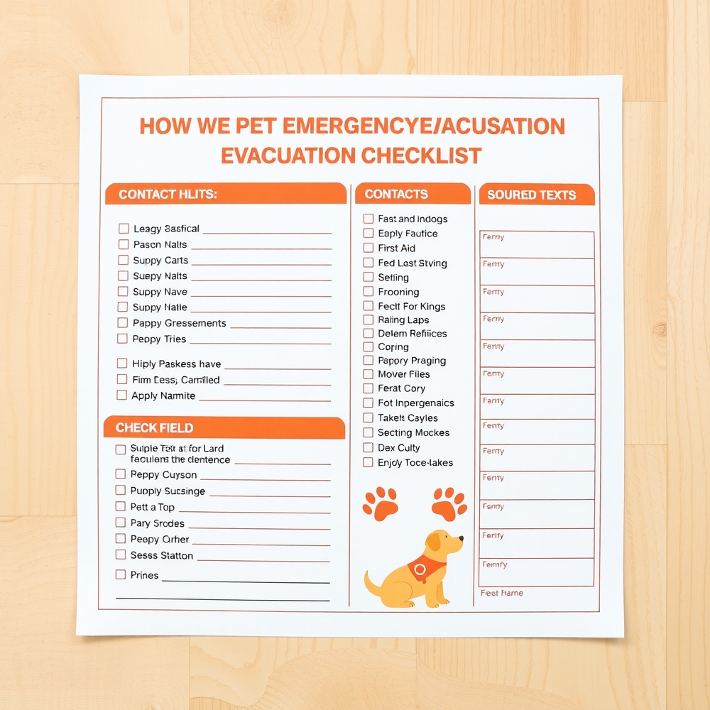 Readiness graph for emergency pet checklists