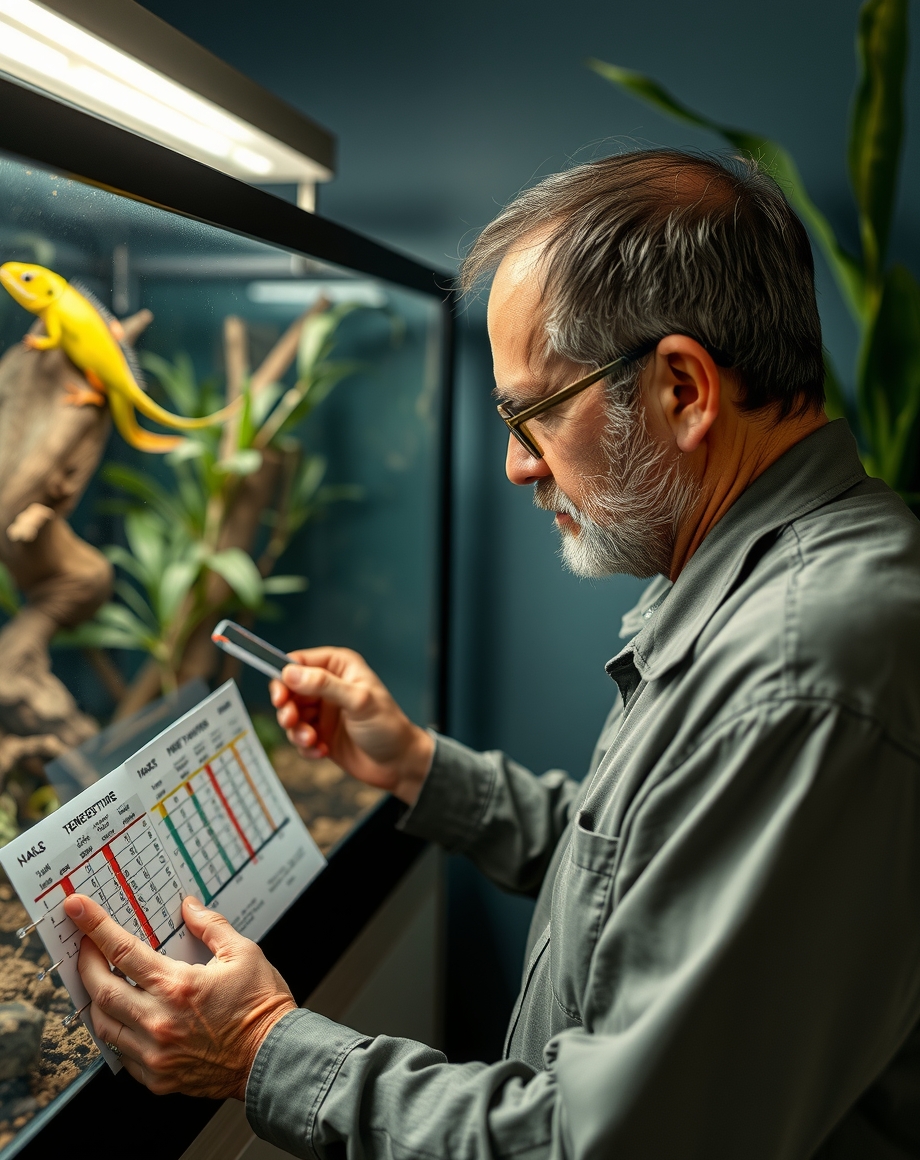 Temperature chart design with safe range markers