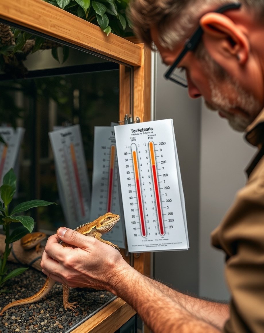 owner checking near enclosure