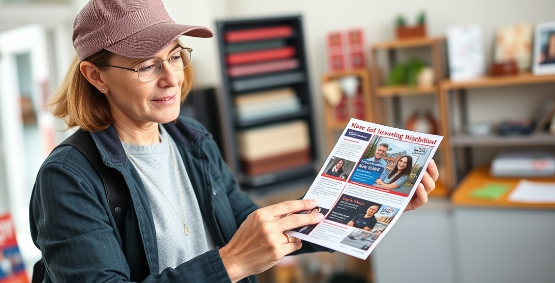 Political Palm Card Style Postcards: Choosing the Right Postcard Format Without Guesswork: a campaign organizer comparing postcard layouts for a neighborhood promotion.