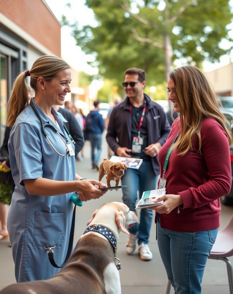 Turnout graph for clinic open house postcards