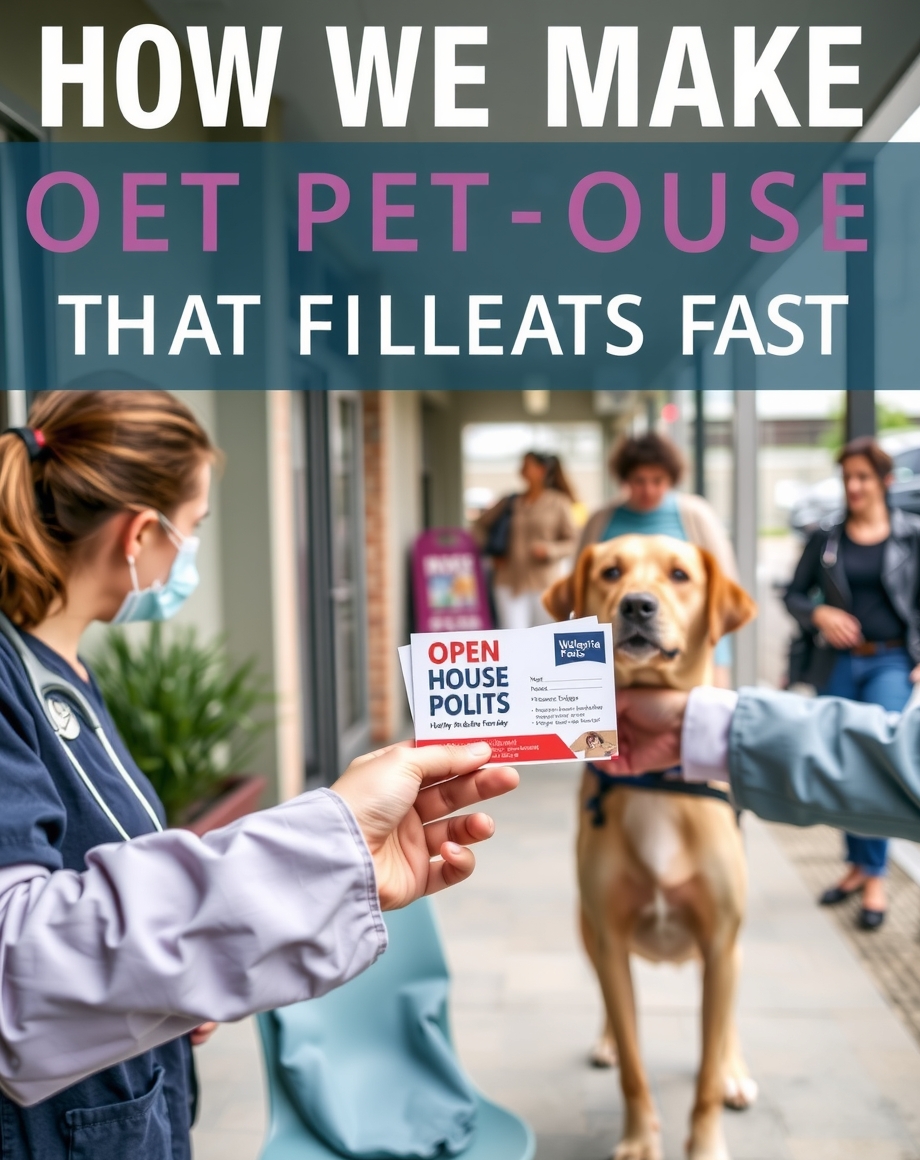 staff member handing postcards