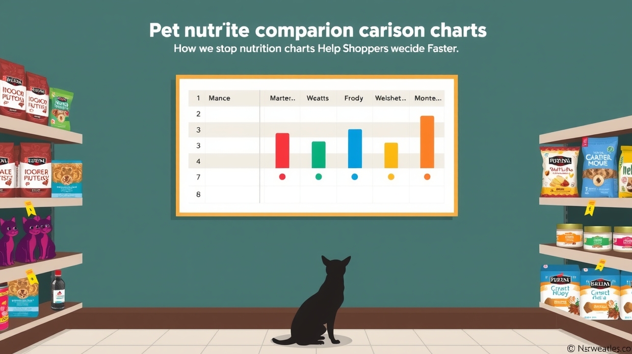 Comparison chart design for pet food features