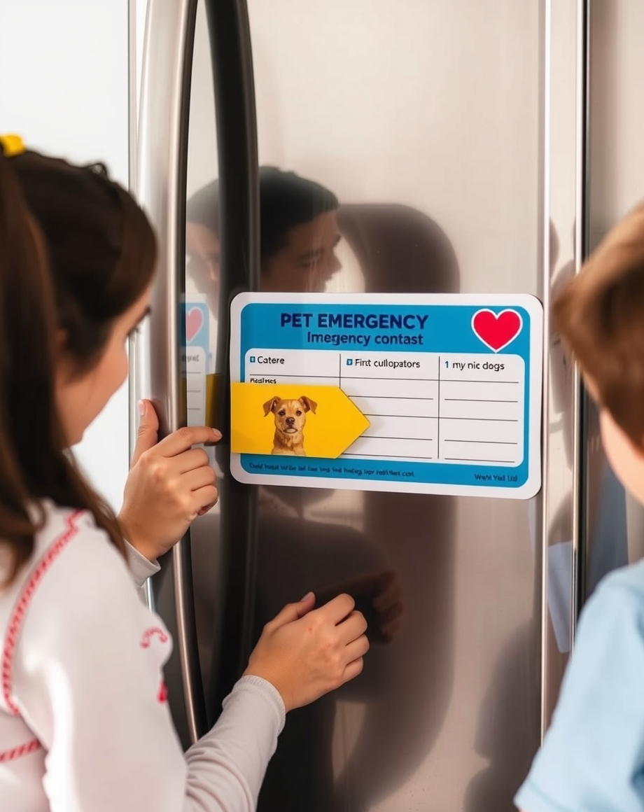 Emergency magnet design with critical pet contacts