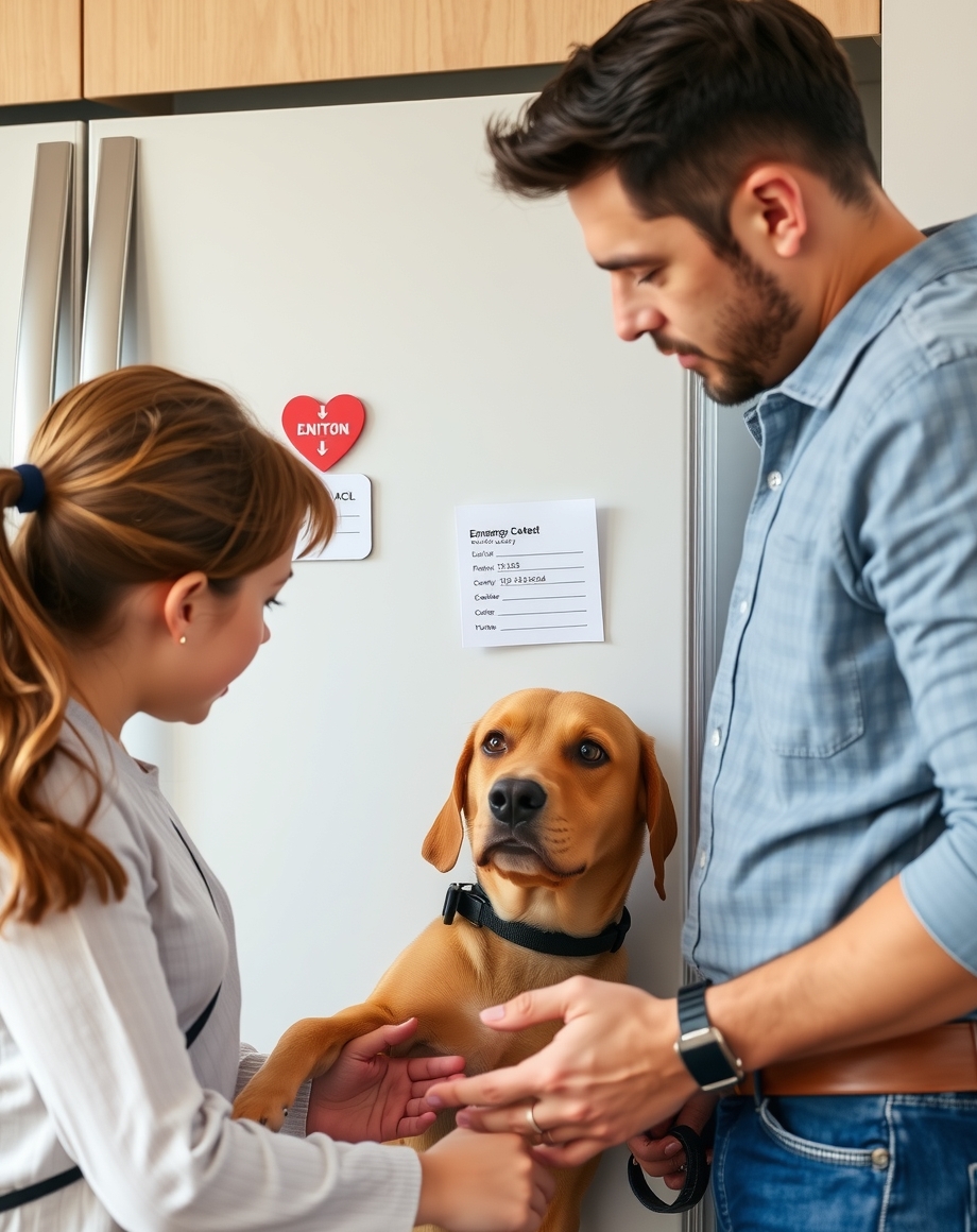 Visibility graph for emergency contact magnets