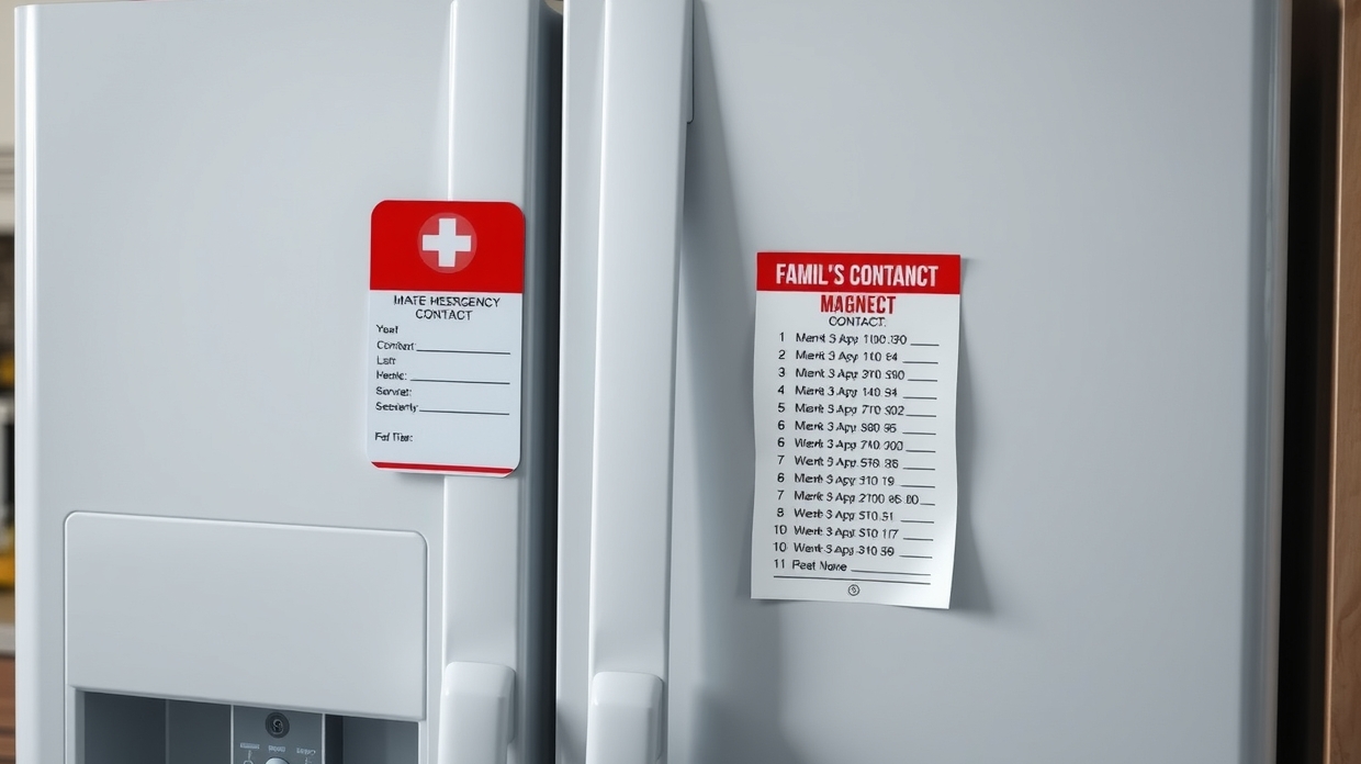 refrigerator door kitchen notes