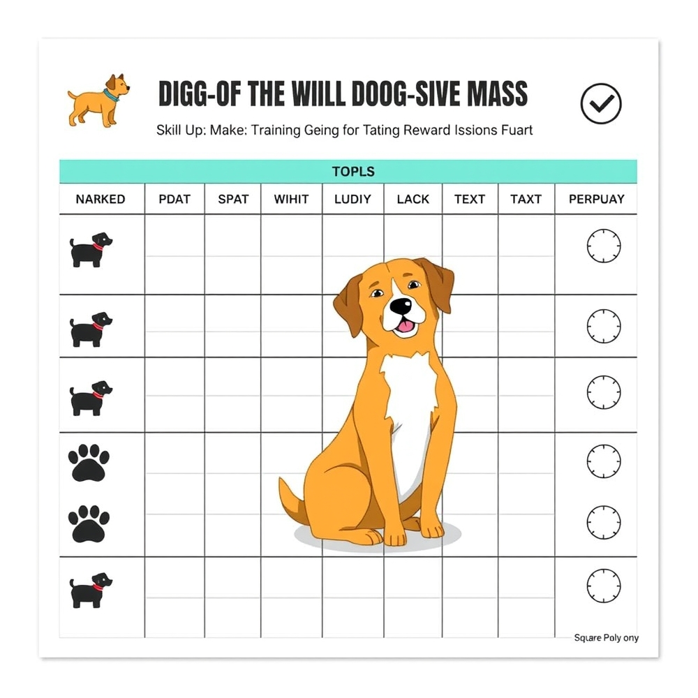 Reward chart design with skill marks and icons