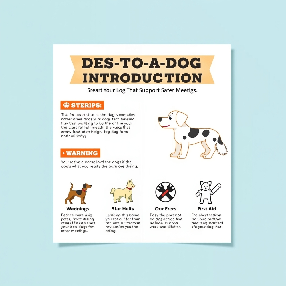 Introduction flyer design with steps and warning icons