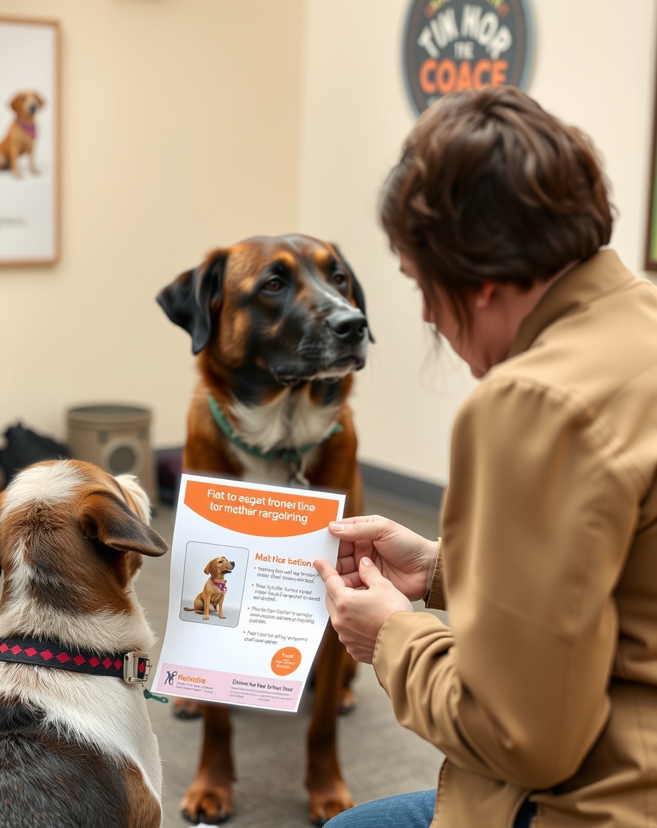 showing pet owner focused