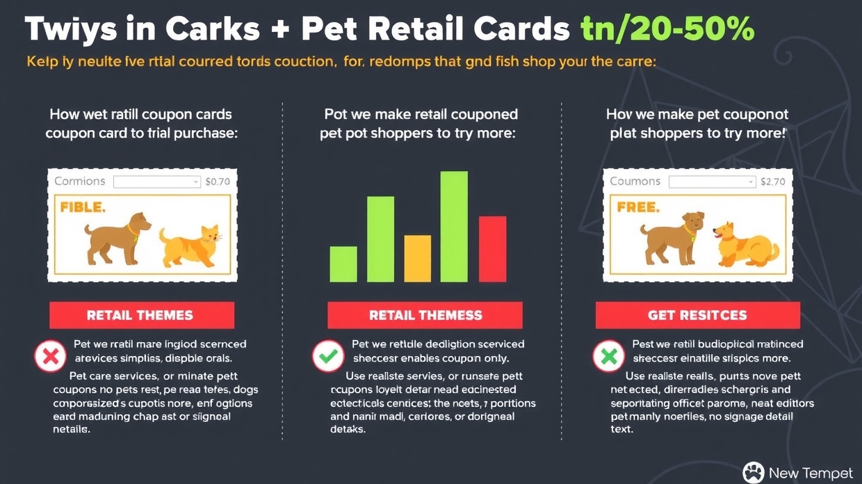Redemption graph for pet retail coupon cards