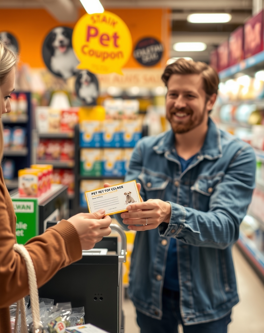 shopper receiving checkout upbeat