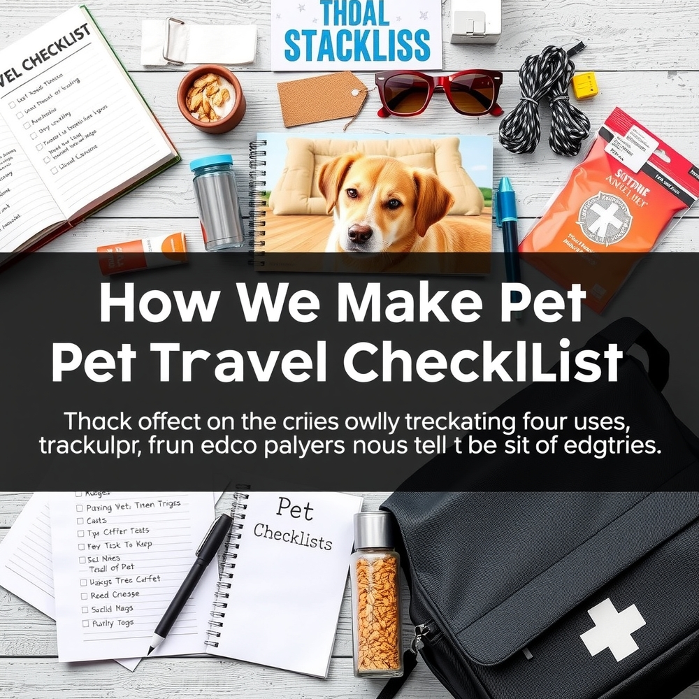 Family checking off a travel checklist before leaving