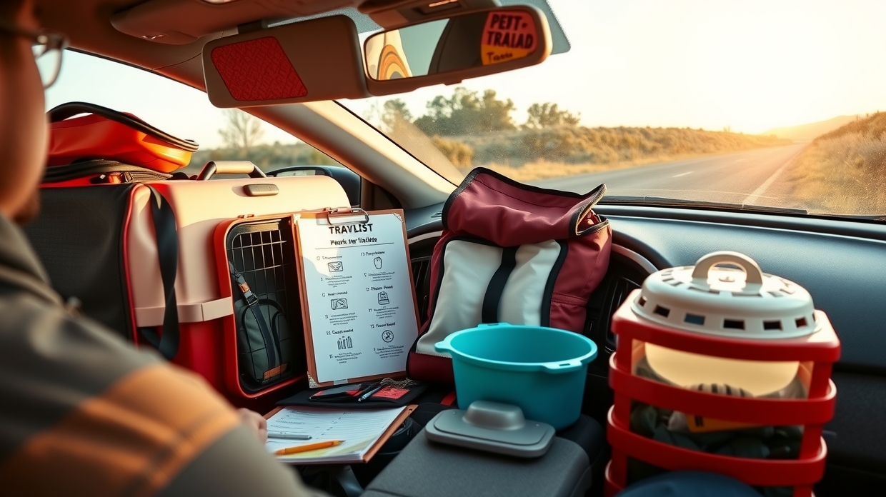 pet travel car dashboard