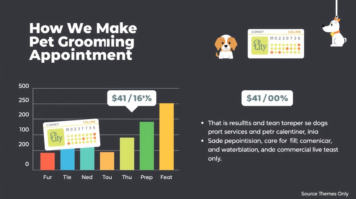 Appointment card design for grooming salons