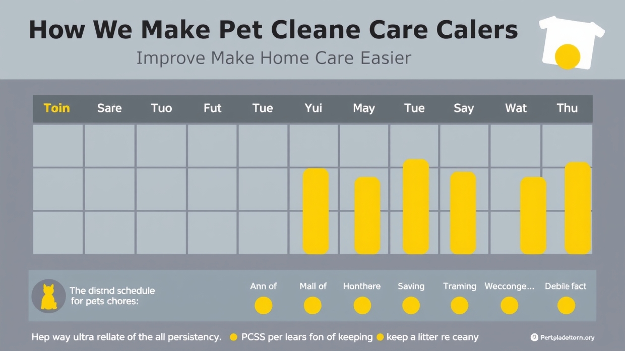 Owner checking off chores on a pet cleaning calendar