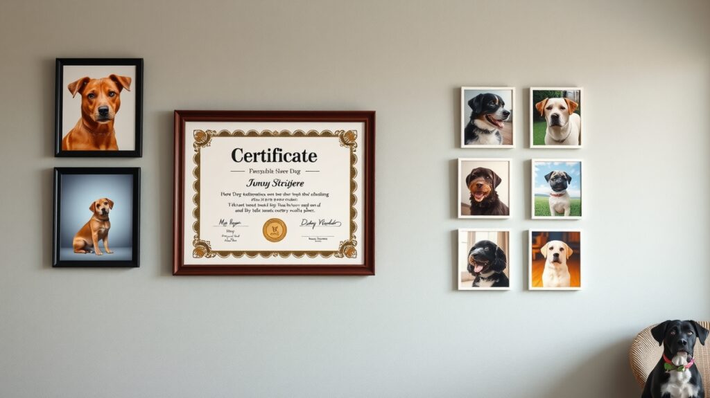 093 Dog Training Certificate Framed 3