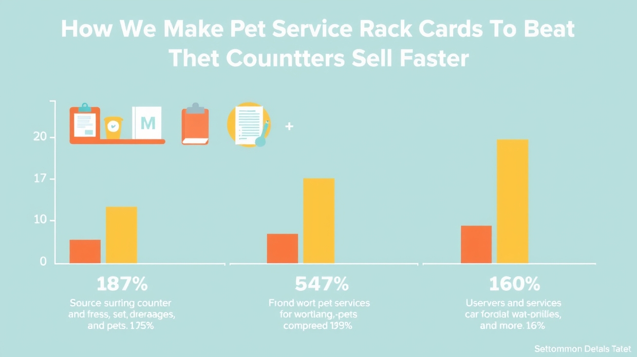 Rack card design for pet services with QR code