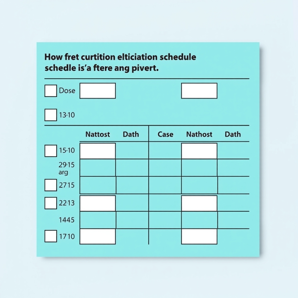 Owner checking a medication wallet card before a dose