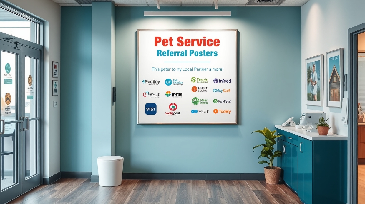 Referral graph for local pet service posters