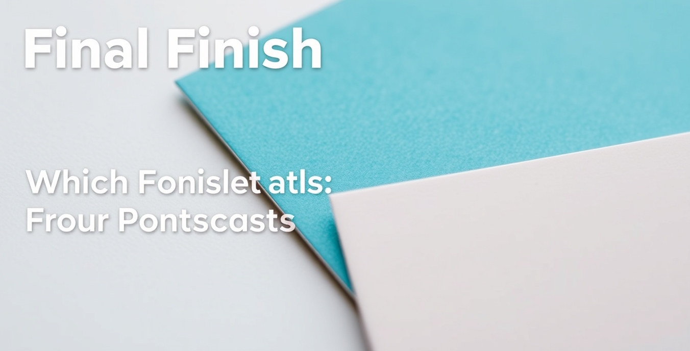 Final Finish Checklist Before Ordering Postcards: Which Finish Actually Fits Your Postcard Goal?: close-up postcard samples showing gloss, matte, and uncoated textures.