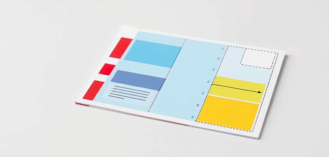 Duplex Alignment For Double Sided Postcards: The Print Ready Setup Guide: a print-ready postcard file with color swatches and crop-mark references.