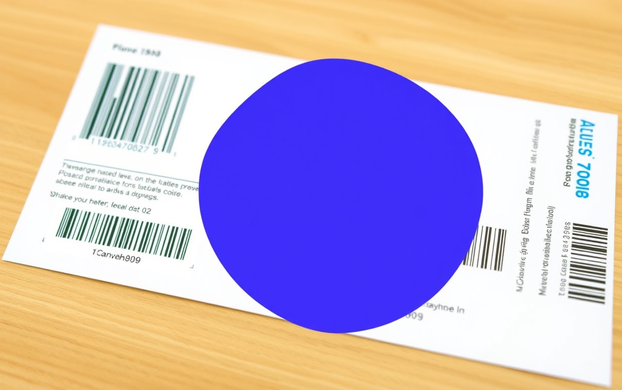 How to Prepare Barcode Placement On Postcards Without Common File Errors: two postcard samples side by side to compare a correct and flawed print result.
