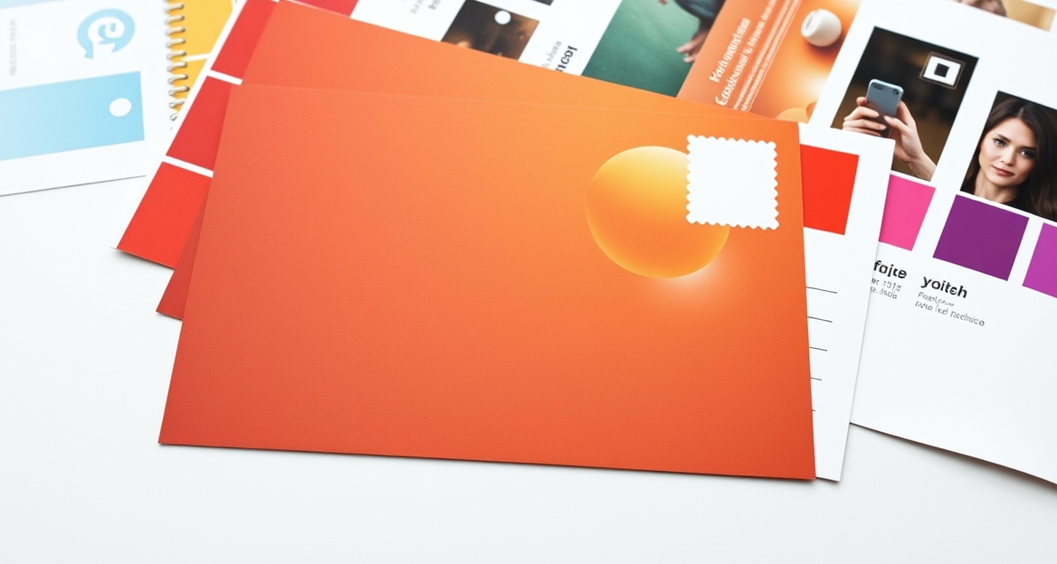Designing InDesign Postcard Templates Without Starting From Scratch: a print-ready postcard file with color swatches and crop-mark references.