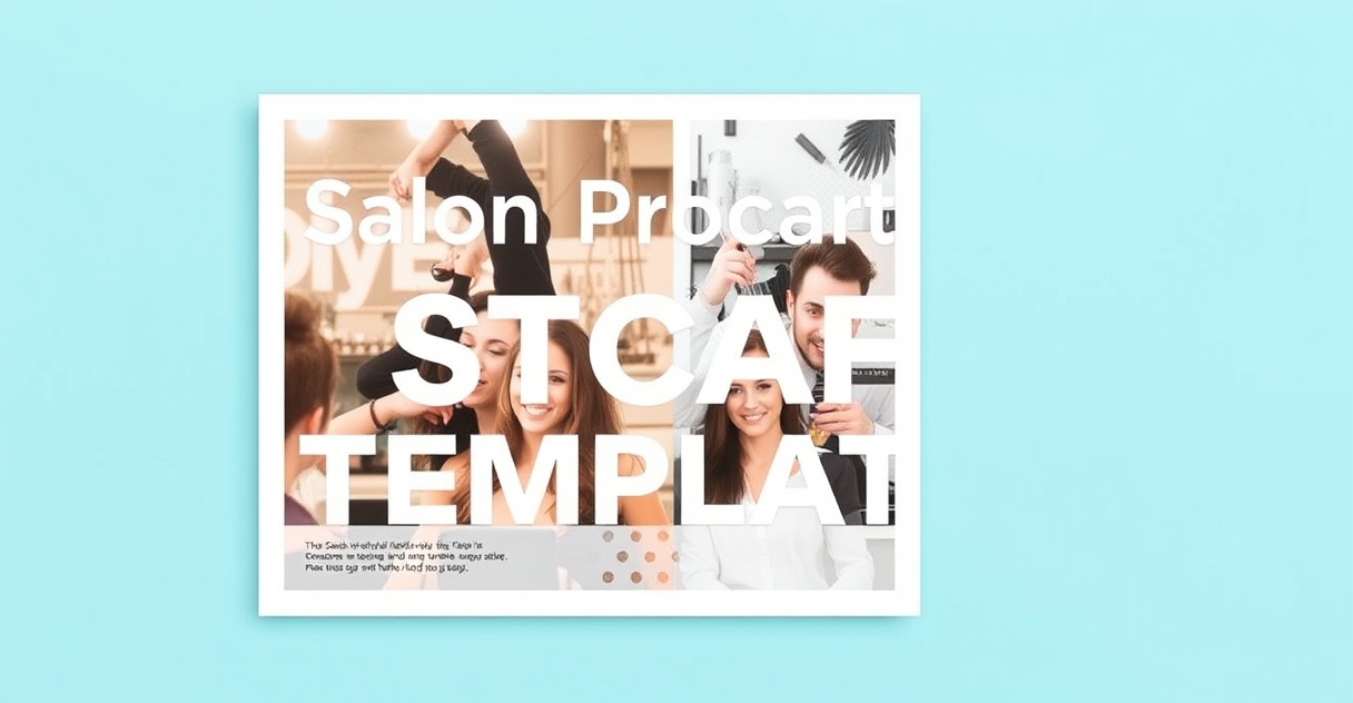 Salon Promotion Postcard Templates: The Best Template or Tool Path for Fast Postcard Design: a print-ready postcard file with color swatches and crop-mark references.