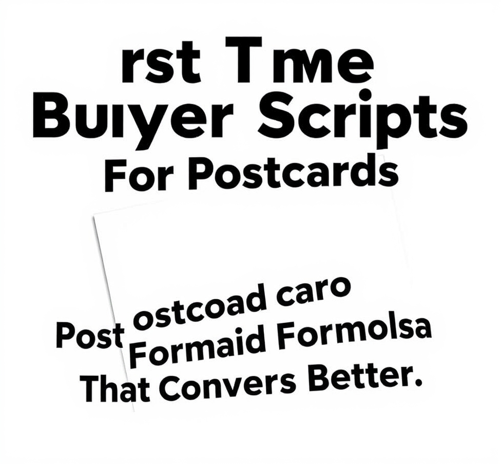 First Time Buyer Scripts For Postcards: The Postcard Copy Formula That Converts Better: a glossy postcard and a matte postcard placed side by side.