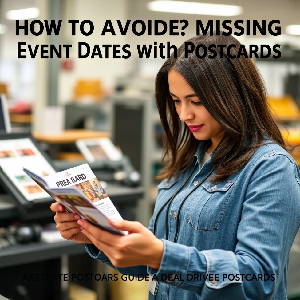 How To Avoid Missing Event Dates With Postcards: The Turnaround Guide for Deadline Driven Postcards: a event planner comparing postcard layouts for a neighborhood promotion.