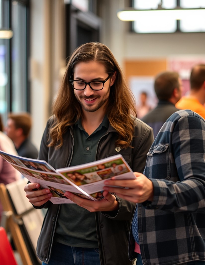 Low Contrast On Matte Postcards: The Quality Control Guide for Better Postcards: a event planner comparing postcard layouts for a neighborhood promotion.