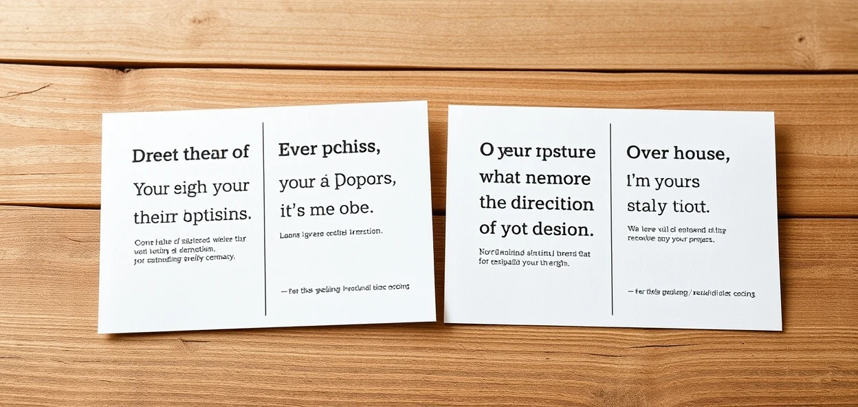 How to Use Donor Segment Postcards Without Making the Campaign Messy: two postcard quotes placed next to each other for decision making.