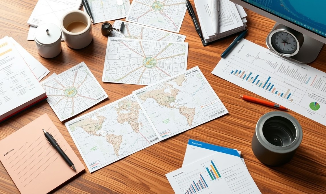 When Local Map Personalization On Postcards Improves Response And When It Does Not: a response-measurement workspace with postcards, notes, and analytics cues.