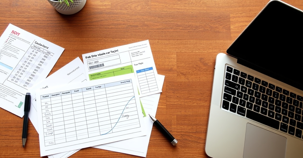 Vanity URLs On Postcards for Better Postcard Reporting and Optimization: campaign tracking notes beside a postcard sample and a laptop.