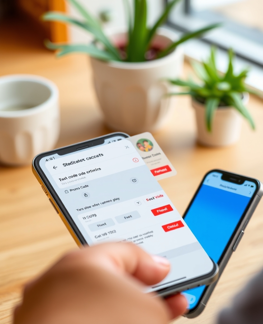 How to Measure A B Test Dashboards For Postcards Without Fuzzy Attribution: a promo-code postcard near a checkout screen concept on a phone.