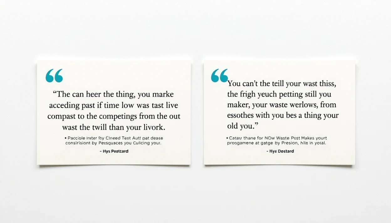 How to Use Low Waste Postcard Test Campaigns Without Greenwashing the Message: two postcard quotes placed next to each other for decision making.
