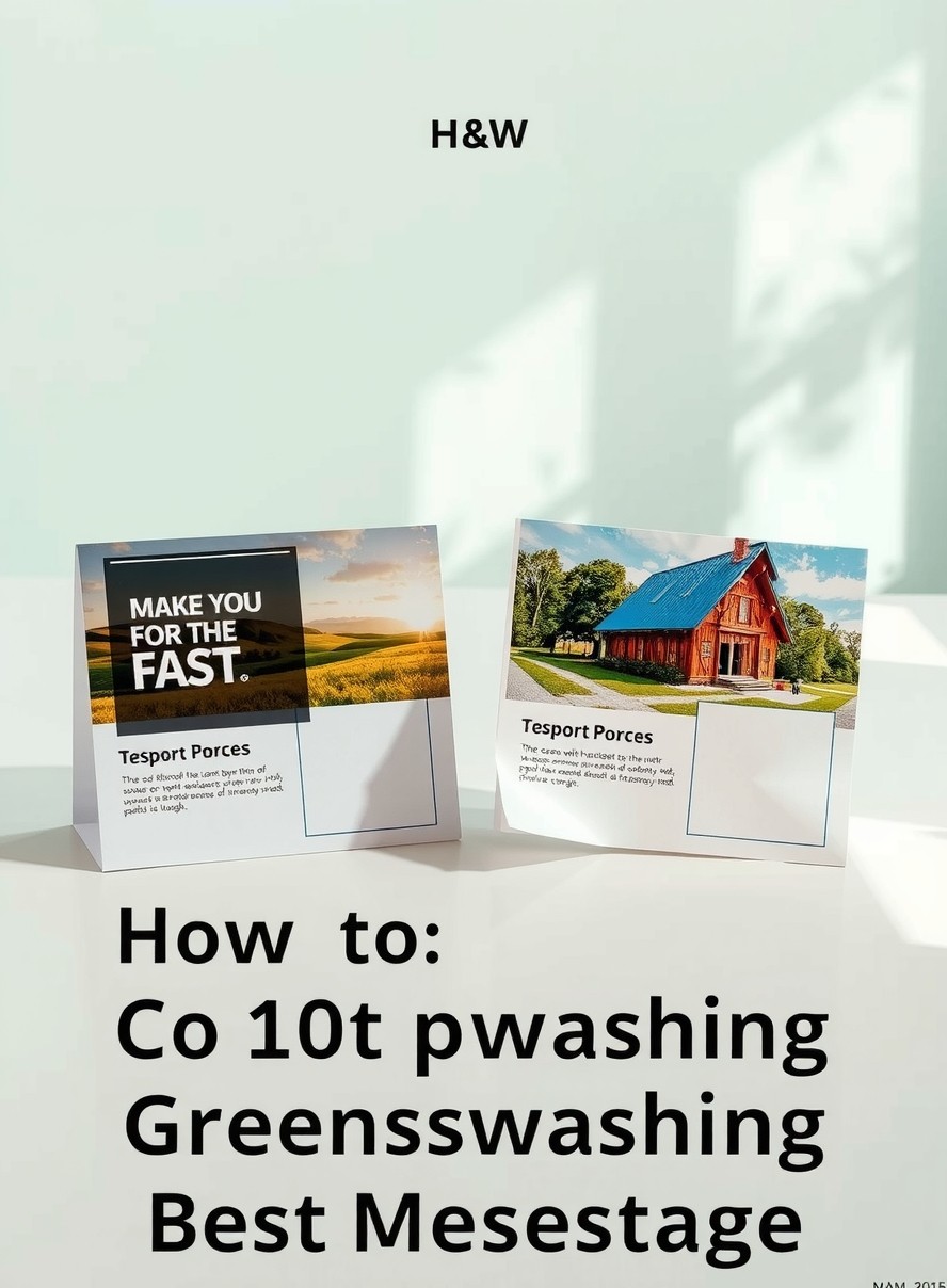 How to Use Low Waste Postcard Test Campaigns Without Greenwashing the Message: a split-view comparison of postcard options on a bright tabletop.