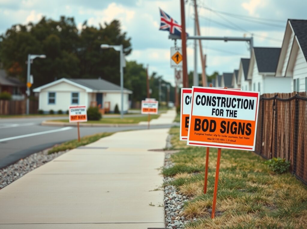 Advertising Yard Signs Roadside Neighborhood 1112x832 1