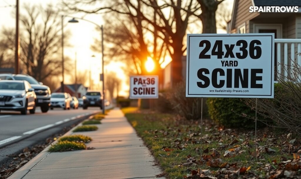 Advertising Yard Signs Roadside Neighborhood 1128x672 1