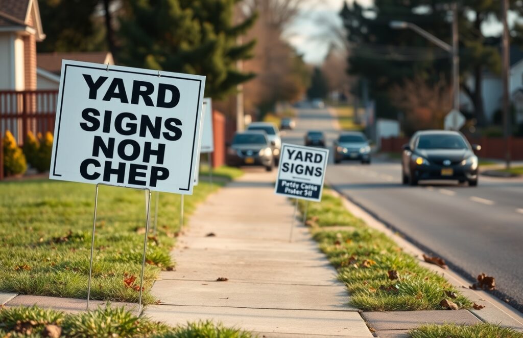 Advertising Yard Signs Roadside Neighborhood 1128x728 1