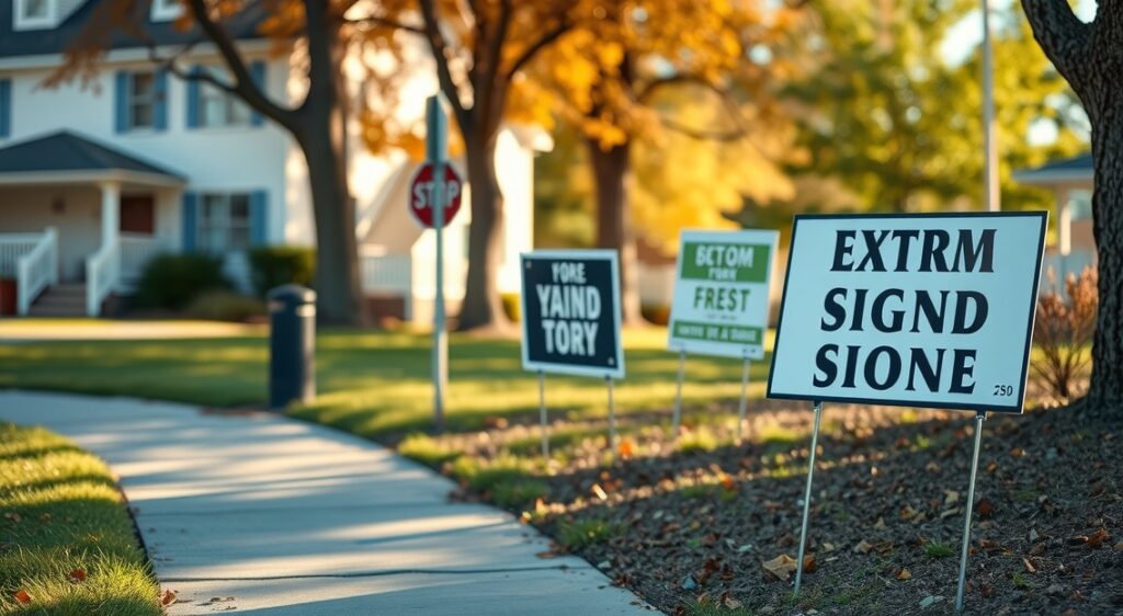Advertising Yard Signs Roadside Neighborhood 1136x624 1