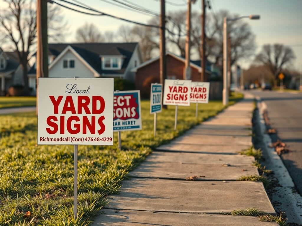 Advertising Yard Signs Roadside Neighborhood 1144x856 1